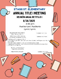 Title I Meeting Flyer
